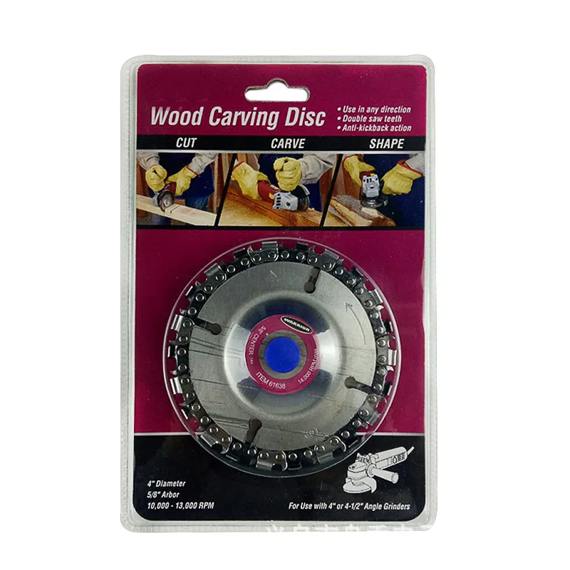 Деревообрабатывающая цепная пластина угловая шлифовальная резьба по дереву