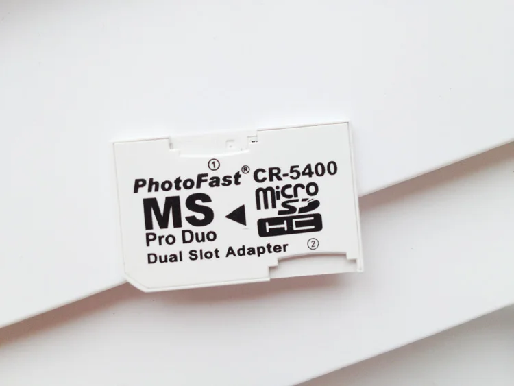 CR-5400 два слота MS pro duo двойной слот адаптер передачи Micro SD TF карты на Memory Stick Pro Duo для sony psp PS камеры CR5400