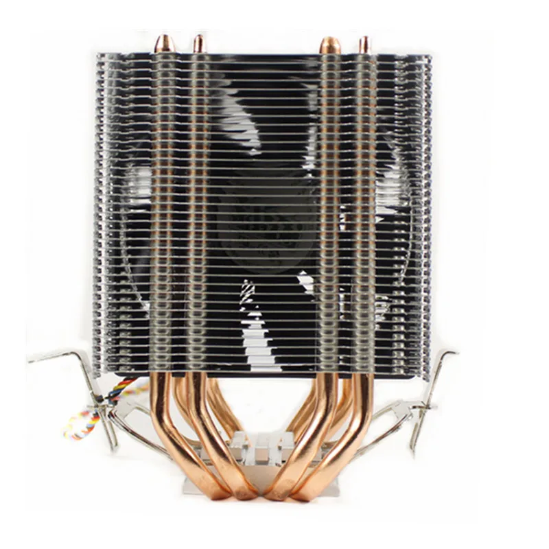 3PIN RGB светодиодный Процессор кулер 4-Heatpipe двойная башня 12V 9 см вентилятор охлаждения радиатора для LGA 1150/1151/1155/1156/775/1366 AMD