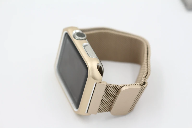 URVOI milanese для apple watch, ремешок серии 3 2 1, ремешок из нержавеющей стали для iwatch, магнитная пряжка, чехол, защитный чехол