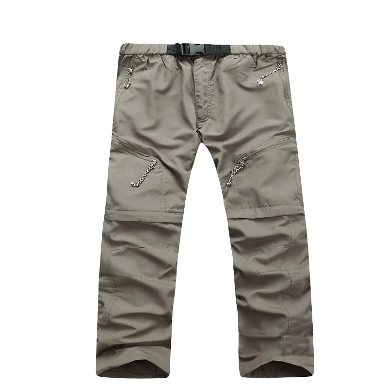 Мужские быстросохнущие уличные брюки IEMUH летние дышащие для походов и кемпинга 4