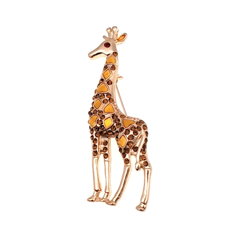 Женская Брошь с жирафом модная эмалированная брошь в виде животных|animal brooch|brooch
