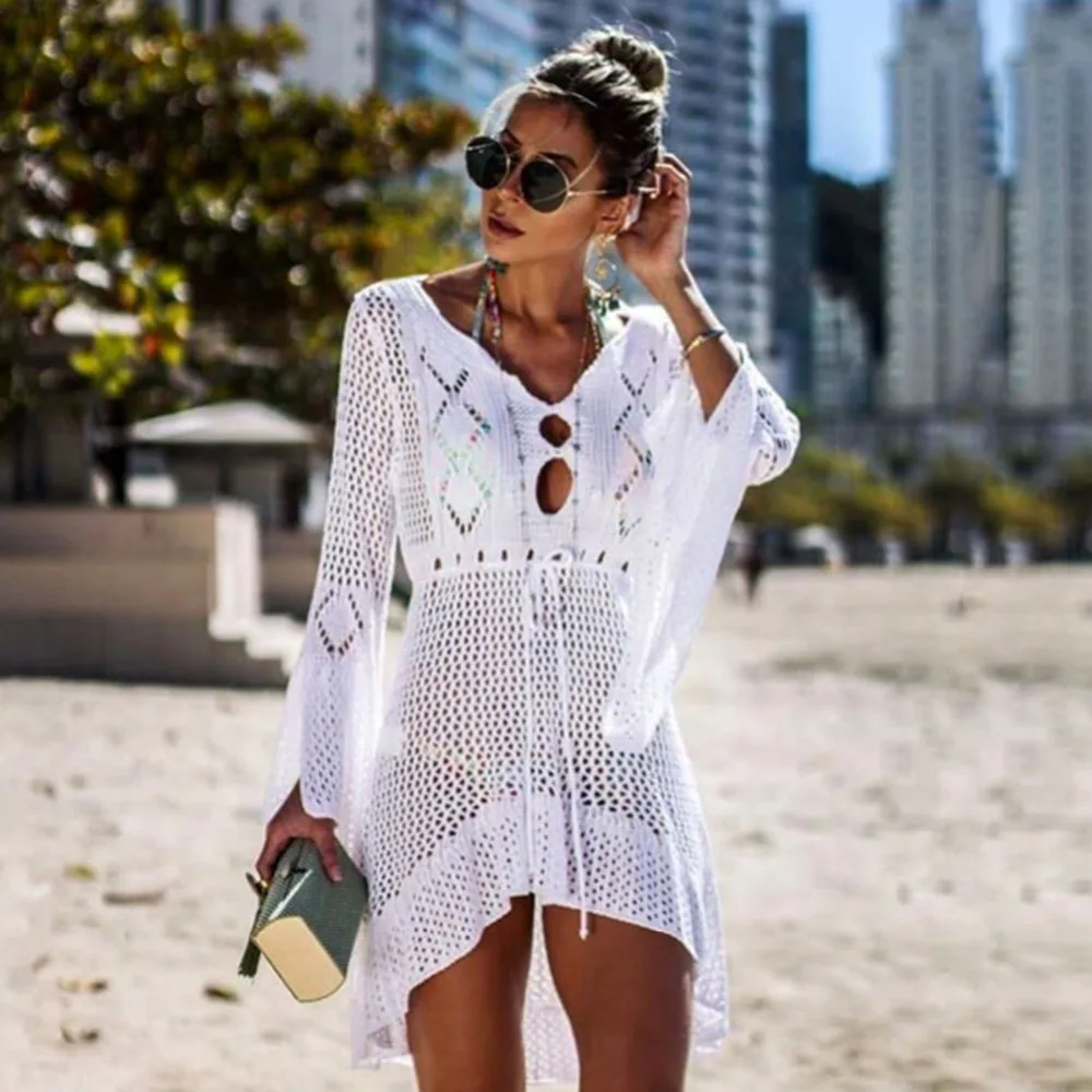 Женские открытые с расклешенными рукавами талией купальники купальный костюм