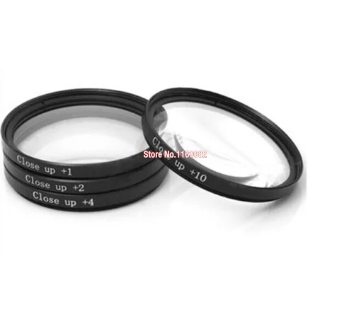 Комплект фильтров для объектива камеры Canon Nikon pentax и Olympus 4 шт. 67 мм Макросъемка + 1 2
