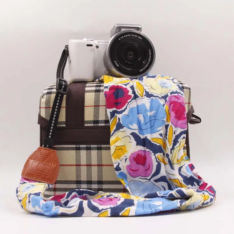 Шейный наплечный ремень для камеры DSLR сумка чехол цветок ремешок-шарф Sony Fuji Olympus