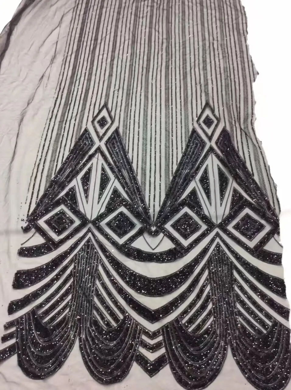 

New Design Nigerian Lace Fabric SYJ-652 French Tulle Glitter Lace Fabric For Wedding Dress