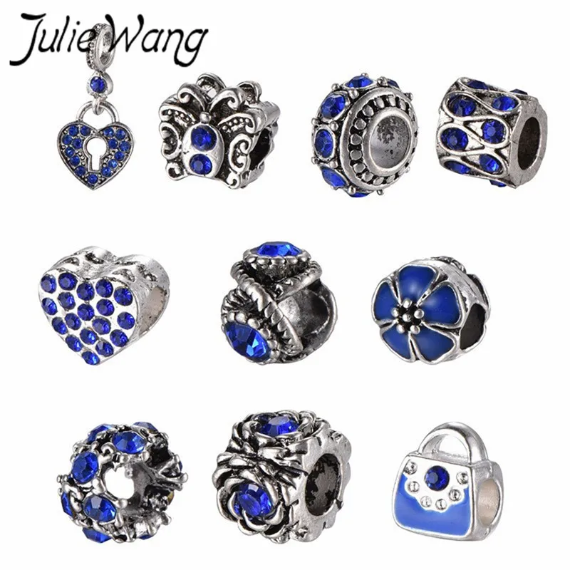 JulieWang 10 шт./компл. имитация капельного масла буровые бусины из сплава ювелирное