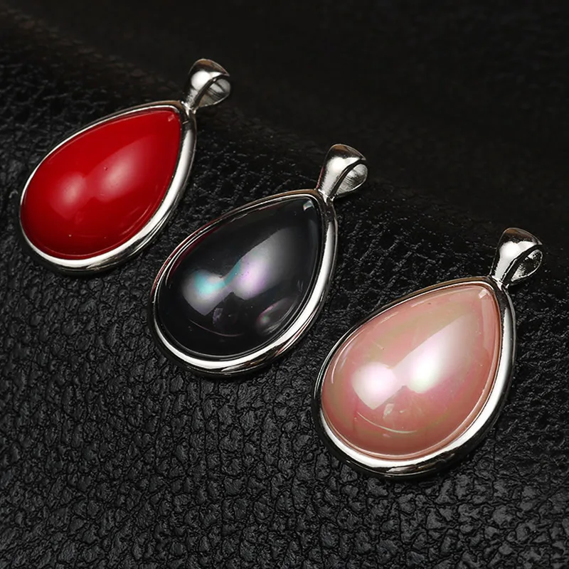 Новые Подвески из перламутровой ракушки с полыми цветами в форме капли воды