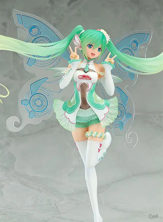 Anime Hatsune Miku Action Figure Racing Model Dolls Decoration Pvc Collection Butterfly Figurine Toys for Gifts 23cm | Игрушки и хобби