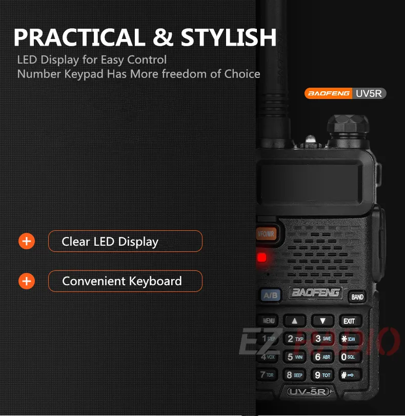 Обновления 8 Вт Baofeng UV-5R с 3800 мАч двухканальные рации КМ Tri power Dual Band Baofeng UV5R Ham Радио км UHF VHF Ham двухстороннее