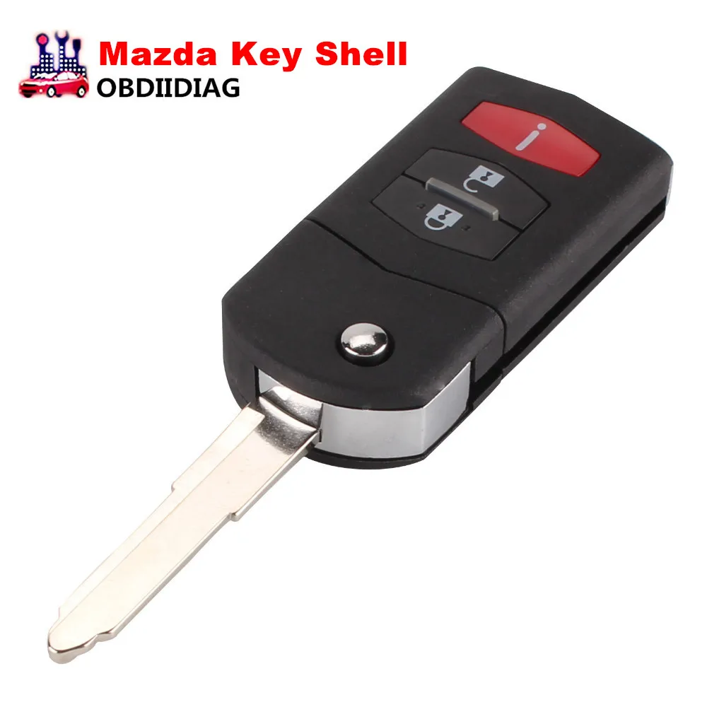 Новинка 2 + 1 3 кнопочный откидной складной дистанционный ключ чехол для