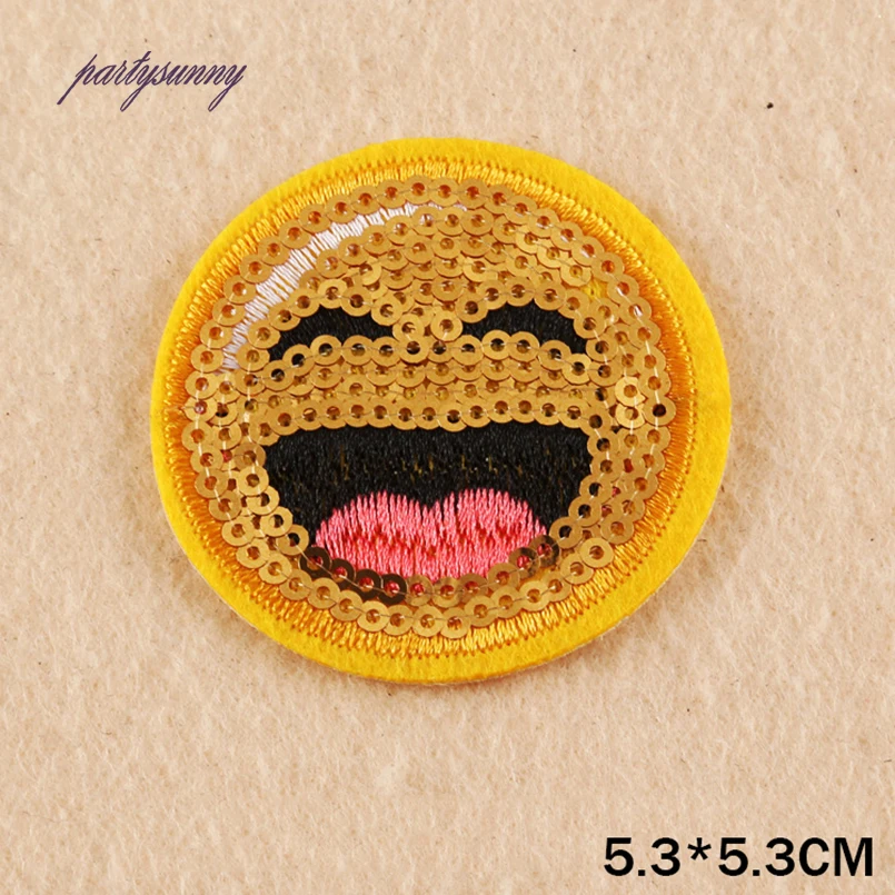 PF 9 шт./лот Блесток Патчи Бантом Сова Мультфильм Ткань Вышивка Утюг на Швейной