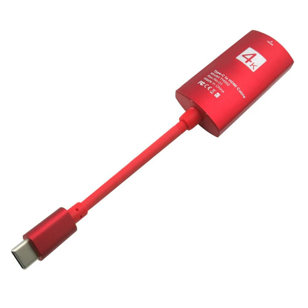 USB 3. 0 - C Type-C штекер к HDMI 4K * 2K 30 Гц гнездовой адаптер кабель для Samsung Galaxy S8 S9 Note 8 Macbook |