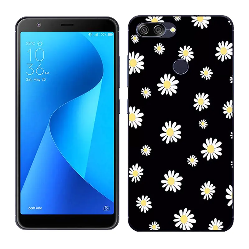 17 Для Asus Zenfone Max Plus M1 силиконовый чехол Land Луна роспись мягкий чехол для задней панели телефона для Asus Zenfone Max Plus M1 ZB570TL X018D - Цвет: 17
