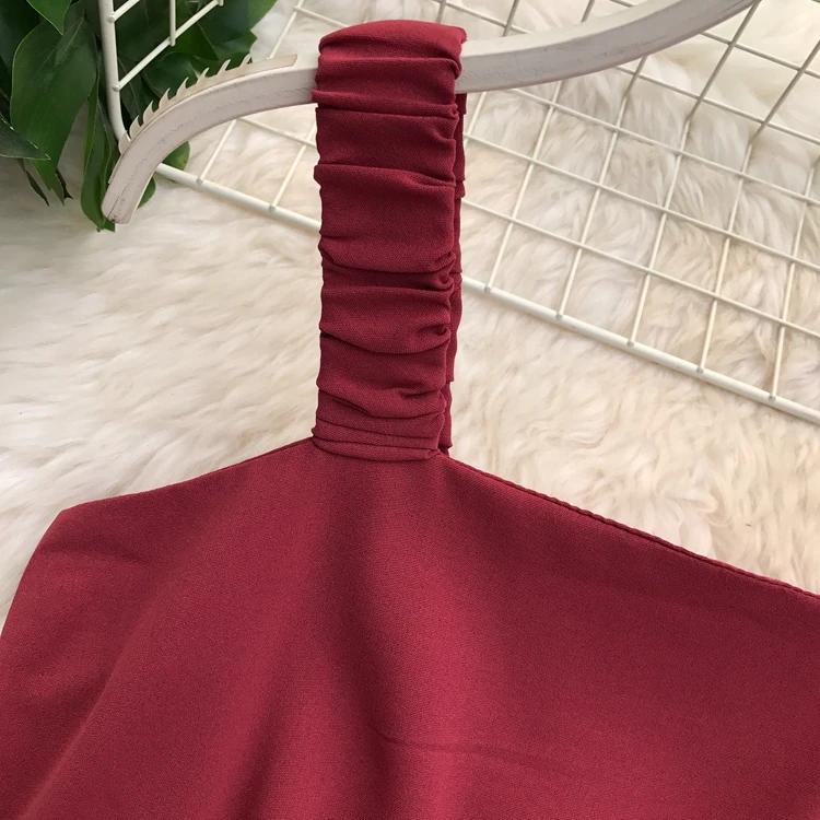 ALPHALMODA/ Летняя женская Свободная майка+ широкие брюки, повседневный комплект из 2 предметов, однотонный наряд с шортами, брюки, комплект из 2 предметов