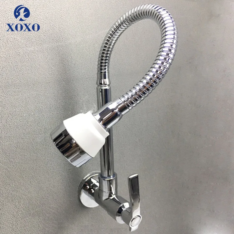 Смеситель для кухни XOXO латунный настенный с креплением на стену|Смесители кухни|
