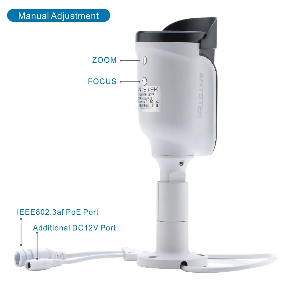 Antstek ahmb4220vp Полный HD1080P Sony imx323 Открытый ONVIF IP Камера с 42 шт. IR LED и 2.7 13.5 мм руководство