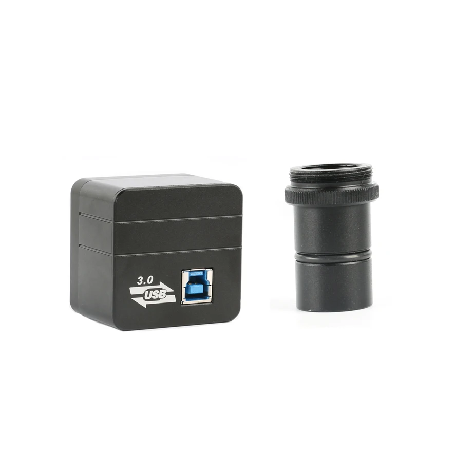 5.0MP CMOS USB3.0 высокоскоростная промышленная USB видеокамера-микроскоп 0.5X кольцо 23 2 мм