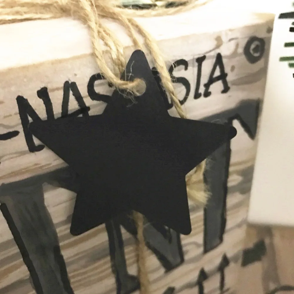 100 шт Звезда крафт бумага этикетка Свадьба Рождество Хэллоуин партия пользу цена