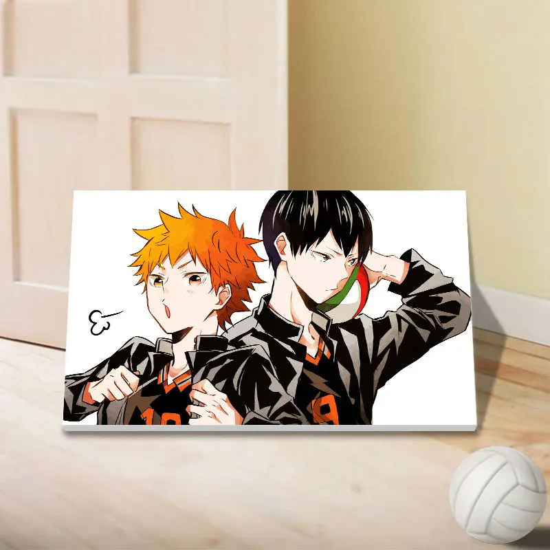 Модульная картина Haikyuu постер с героями мультфильмов в японском стиле цифровая