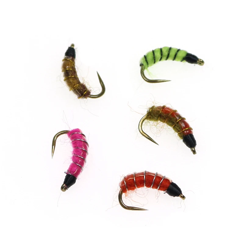 ICERIO 5 шт. бесславный Cezch Nymph Scud Caddis завязывающий крючок для ловли форели нахлыстом