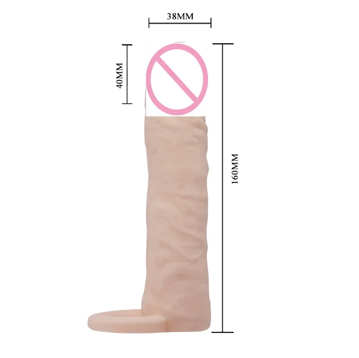 Длина 6 2 &quotМужской пенис рукав с шариковым ремешком на петух кольцо расширитель