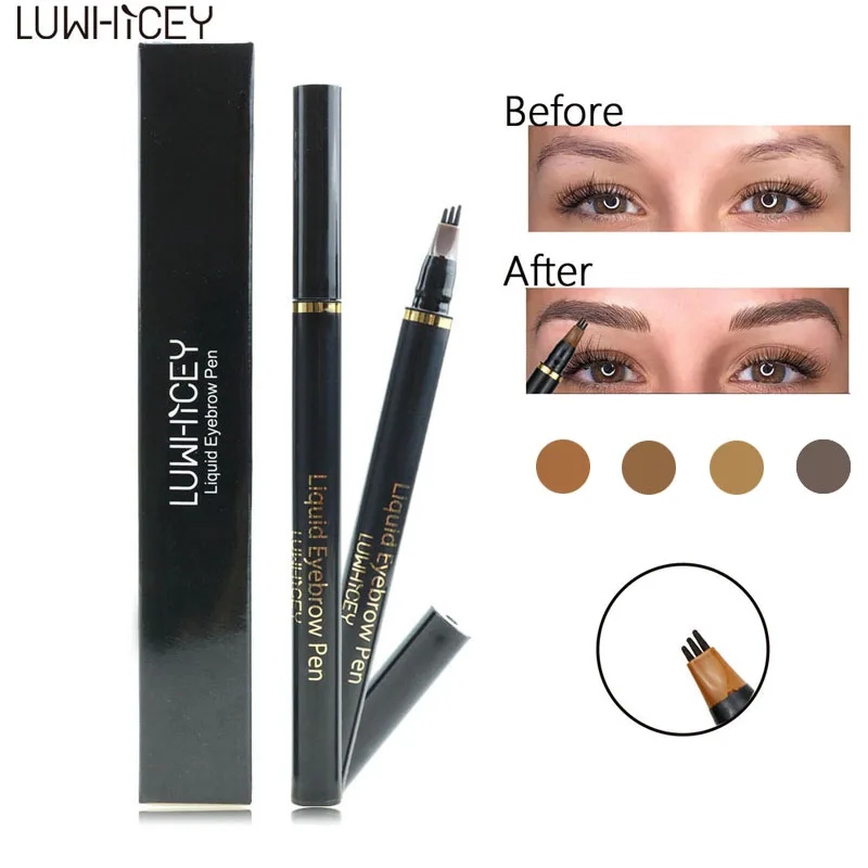 LUWHICEY Microblading карандаш для бровей водостойкая натуральная вилка кончик татуировки