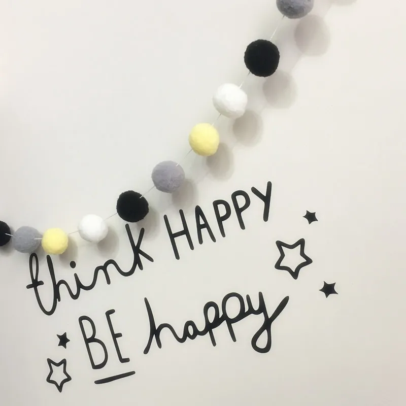 30 шт набор пушистые Шары Баннер для детской спальни настенные декорации комнаты