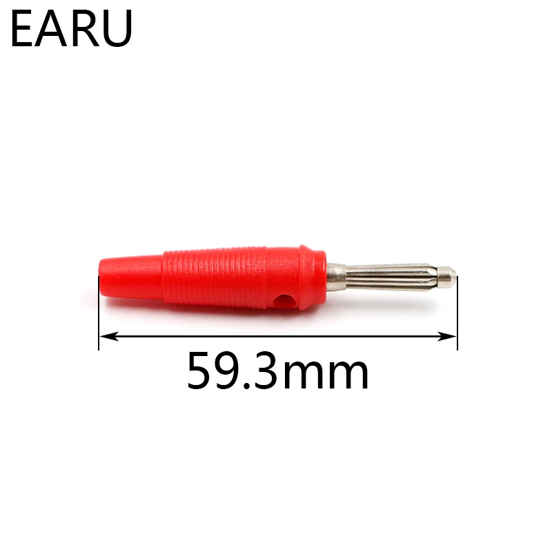10pcs 4mm Banana Plug High Current Insulated Shrouded Stackable Connector Screw Connection Connectors | Обустройство дома