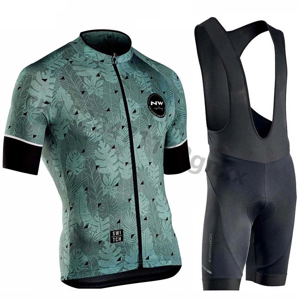 Northwave NW Cycling Jersey Set Summer Short Sleeve triathlon Bicycle Cycling Clothing Breathable New Ropa Ciclismo Maillot - Цвет: 15