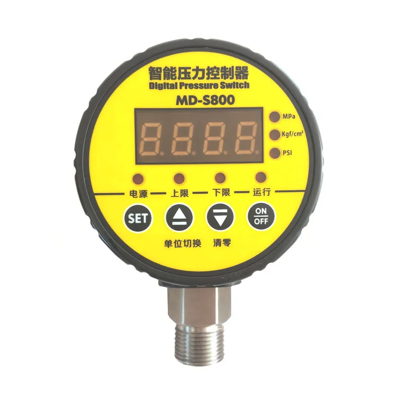 

MD-S800V intelligent digital vacuum gauge /-0.1~0MPa digital display electrical contacts switch /M20*1.5 vacuum controller