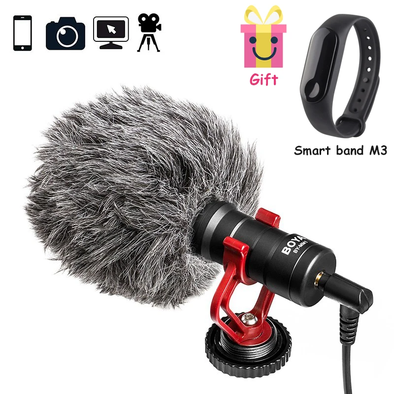 Новый BY-MM1 микрофон для записи видео компактный VS Rode VideoMicro накамерный iPhone X 8 7 huawei