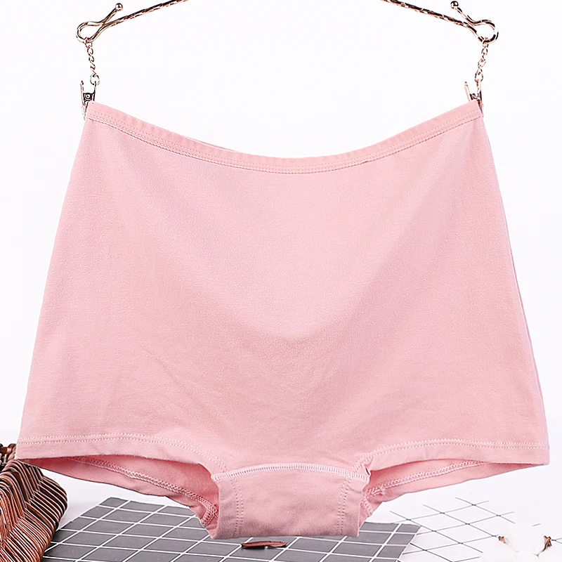 Женские хлопковые трусы бесшовные с высокой талией для похудения корректирующее