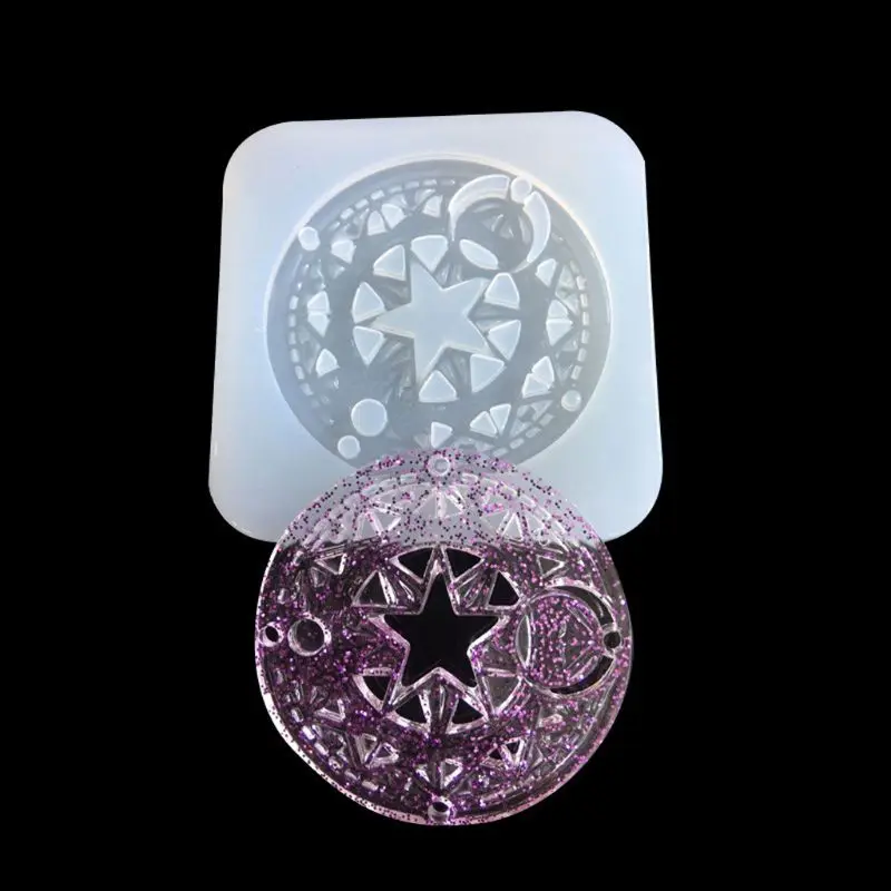 

Epoxy Resin Mold Magic Circle Silicone Mold Fondant Baking Tool Jewelry Chocolate Cake Decor Mold
