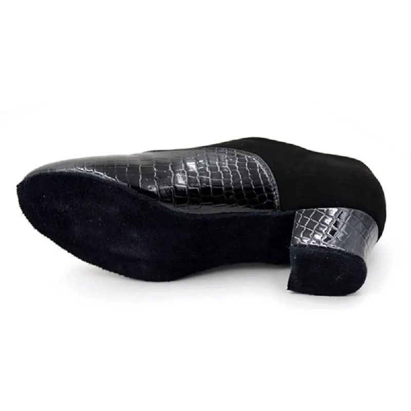 Черный нубук из лакированной кожи размеры 4 5 13 Zapatos De Baile каблук высотой см