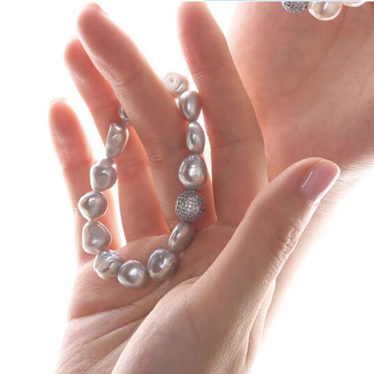 Женский браслет с бусинами шармами в стиле барокко|bracelet natural|pearl braceletbracelet crystal |