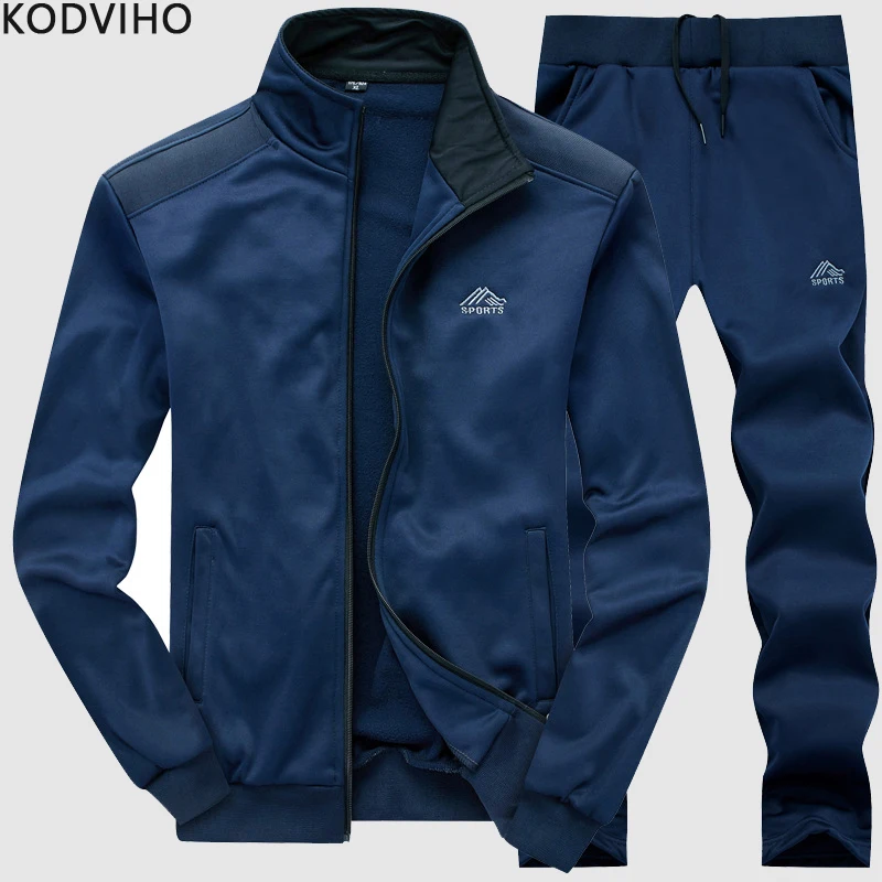 Мужской спортивный костюм из 2 предметов весенне осенний однотонный мужские
