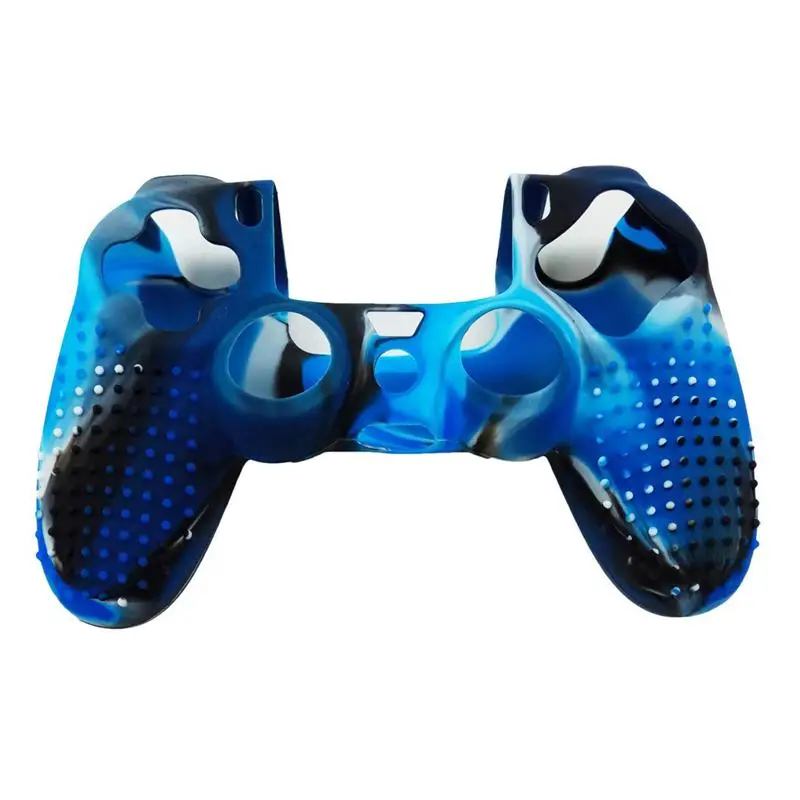 Противоскользящий силиконовый чехол, совместимый с PS4/SLIM/PRO контроллером(Камуфляжный контроллер кожи x 1+ FPS PRO Thumb Gri