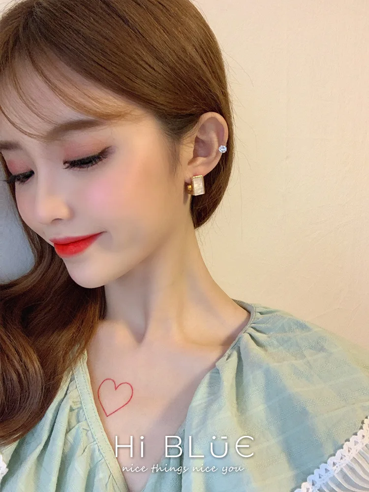 HUANZHI новые Инс Стильные Простые прямоугольные летние милые шикарные