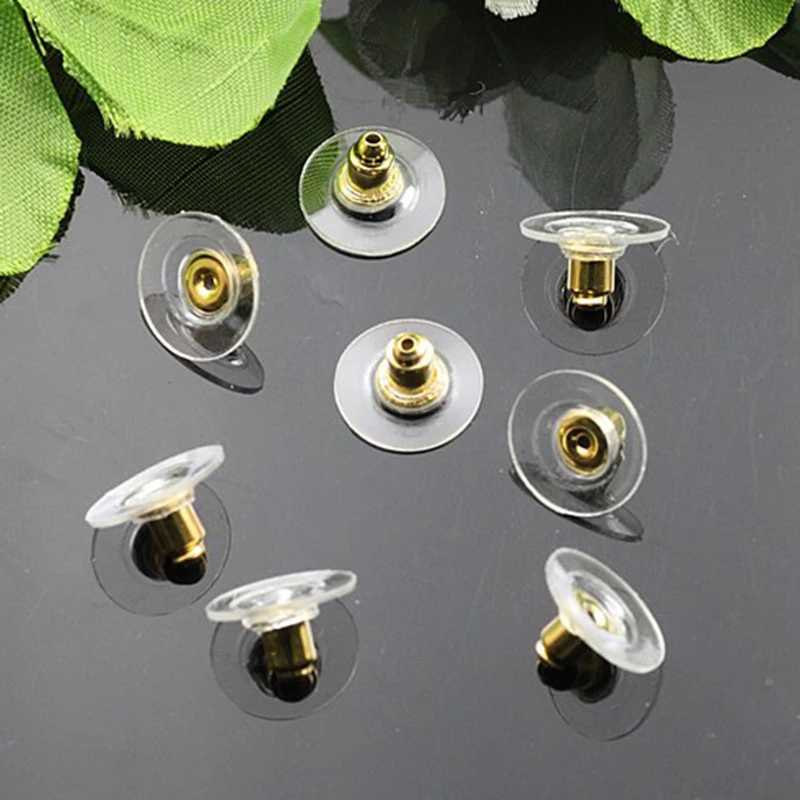 WIWI 50 Pcs/lot Plastic Earring Jewelry Back Plug Cap Lifters Earrings Backs Hooks Stoppers Ear Bead DIY Findings Accessories | Украшения и