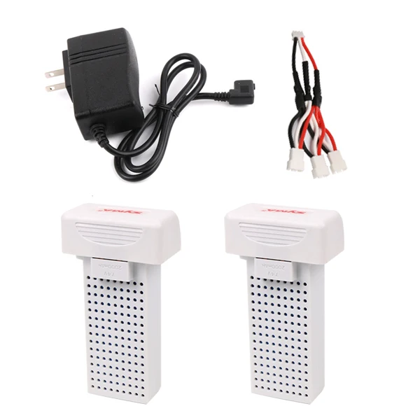 2Battery Charger Syma X8PRO X8SW X8SC Радиоуправляемый Дрон Квадрокоптер 7,4 V 2000mAh ультра-высокая емкость Lipo X8 PRO батарея запасные части ZLRC - Цвет: 2Battery Charger