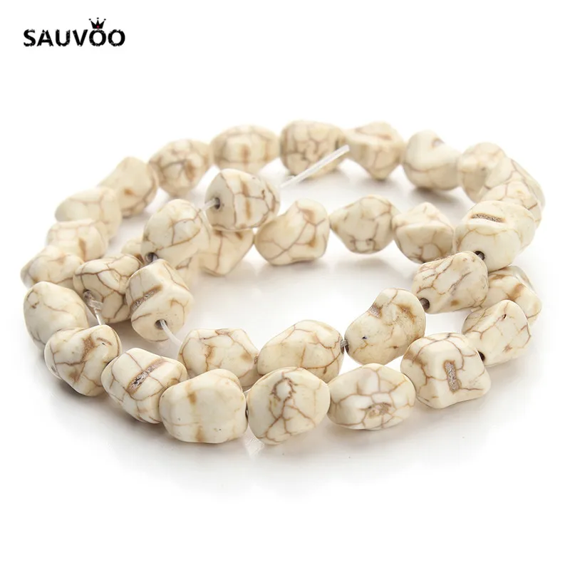 Sauvoo approx.40 см/Упаковка Белый Камень Бисер нерегулярные свободные разделительные