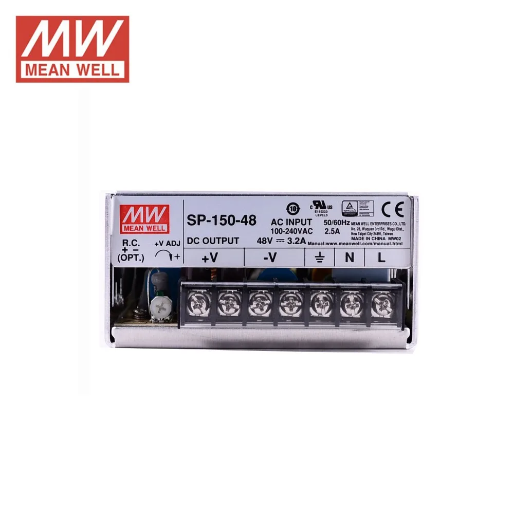 лабораторный блок питания MEAN WELL SP-150-48 48 В 3.2A 150 Вт PFC функция 85-264VAC вход