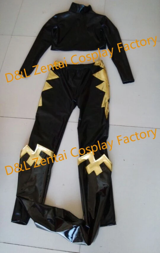 Бесплатная доставка DHL X Men Storm Ororo Munroe костюм супергероя черный и золотой