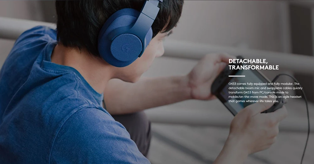 Игровые наушники logitech G433 7,1 Surround для всех геймеров, проводные наушники с микрофоном для ПК, PS4, Xbox One, nintendo Switch, VR, PC