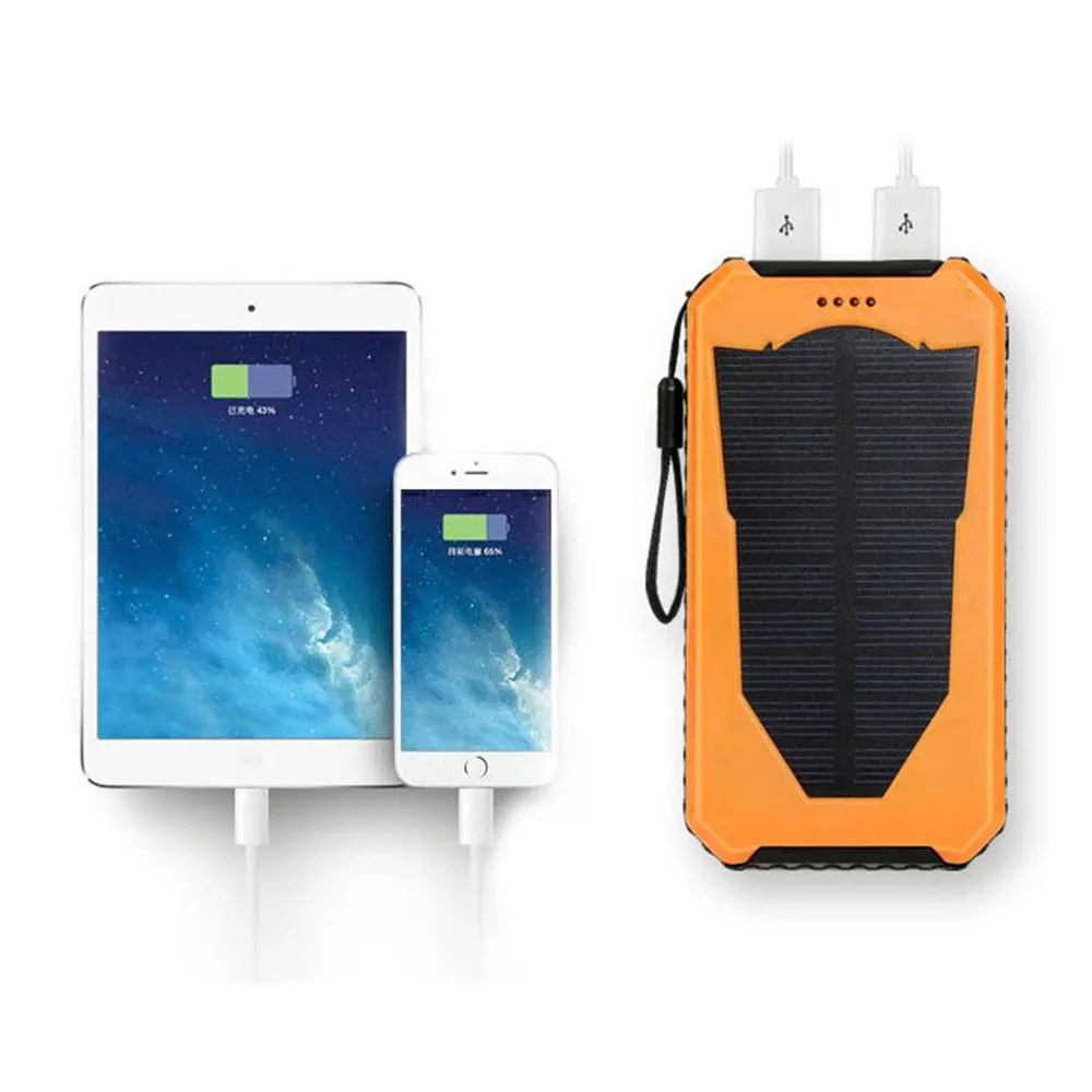 Новый powerbank солнечное power bank 12000 мАч bateria наружный зарядное устройство для iPhone 6 s