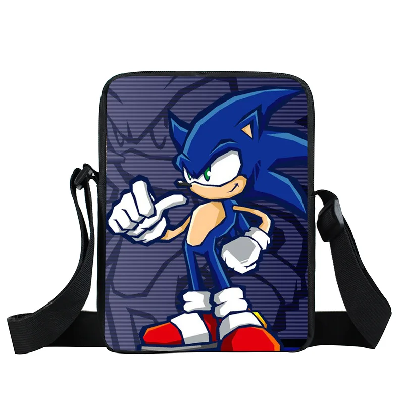 XKBYSXZ19 Мультфильм sonic Малый Детская сумка через плечо школьные ранцы дети bookbag обувь для мальчиков девочек Сумка через плечо сумка-почтальон мини подарок - Цвет: XKBYSXZ19