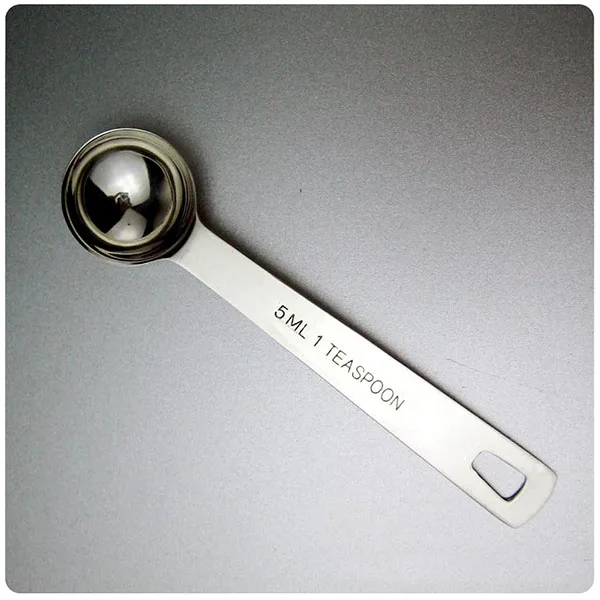 10 шт. мерные ложки из нержавеющей стали чайная ложка 5 мл 1tsp немагнитная кофейная