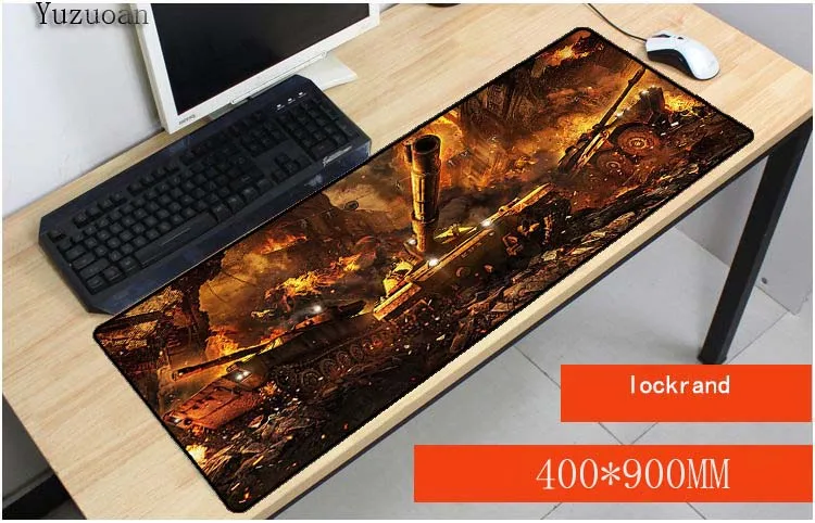 Коврик для мыши Yuzuoan World of Tanks 900x400mmX3 wot Pad to mouse Notbook компьютерный коврик популярный