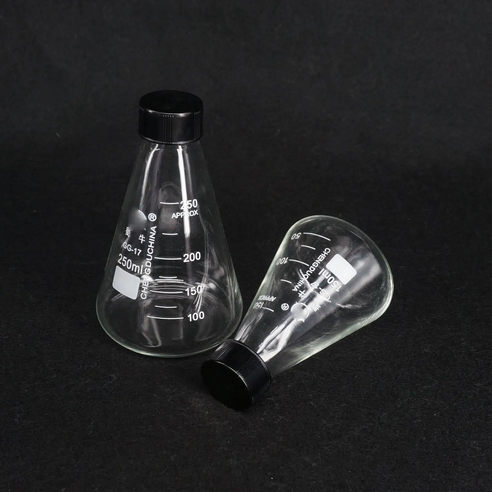 50 мл 100 150 250 500 1000 2000 3000 GG17 стеклянная коническая Erlenmeyer узкая горловина винтовая